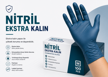 Ekstra Kalın Nitril Eldiven