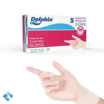 Dolphin Pudrasız Beyaz Vinil Eldiven
