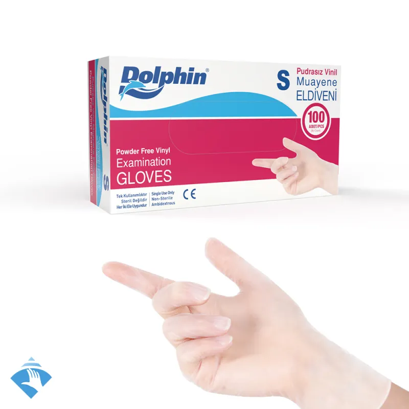 Dolphin Pudrasız Beyaz Vinil Eldiven