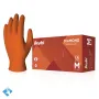 Beybi Diamond Turuncu Nitril Muayene Eldiveni - Koli (20 Paket x 100'li)