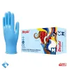Beybi Pudrasız Mavi Nitril Muayene Eldiveni - Koli (20 Paket x 100'li)