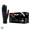 Beybi Pudrasız Siyah Nitril Eldiven - Koli (20 Paket x 100'li)