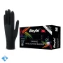 Beybi Pudrasız Siyah Nitril Eldiven - Koli (20 Paket x 100'li)