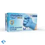 Dolphin Kalın Pudrasız Mavi Nitril Eldiven - Koli (20 Paket x 100'lü)