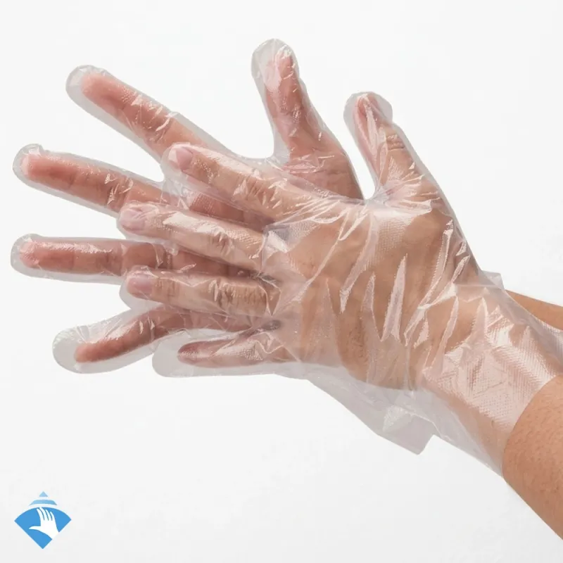 Makitami Ekstra Kalın Şeffaf HDPE Eldiven - Koli (20 Paket x 100'li)